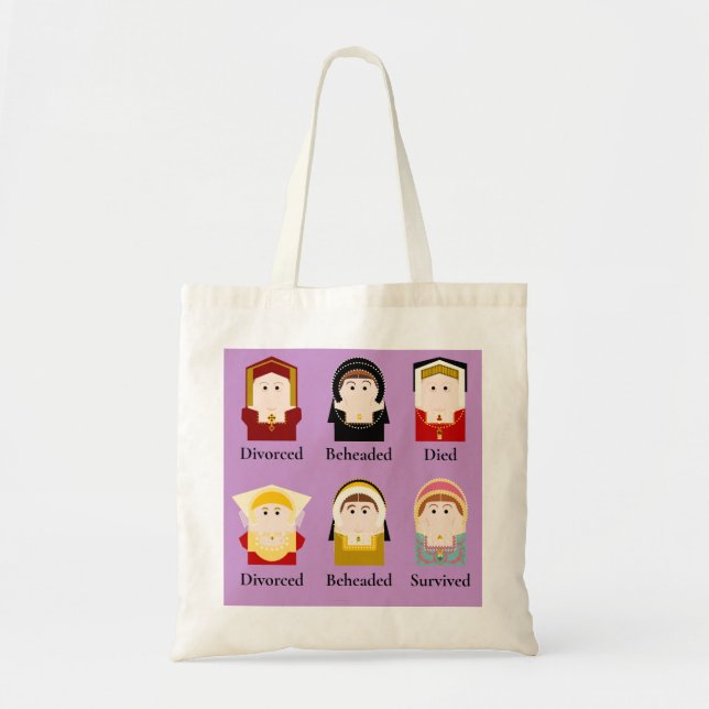 Bolso De Tela Las seis esposas de Enrique VIII (Frente)