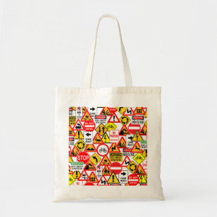 Bolso De Tela Las señales de tráfico empaquetan - elija el