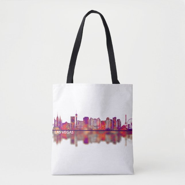 Bolso De Tela Las Vegas Nevada Skyline (Anverso)
