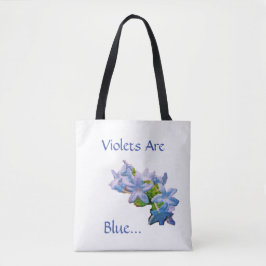 Bolso De Tela Las Violetas Son Azules...