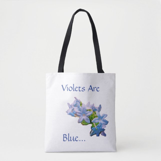 Bolso De Tela Las Violetas Son Azules... (Anverso)