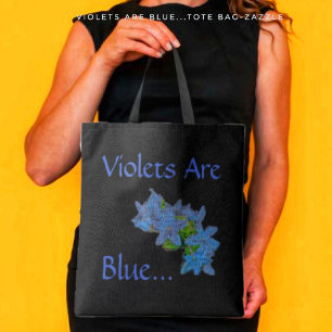 Bolso De Tela Las Violetas Son Azules...