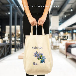 Bolso De Tela Las Violetas Son Azules...