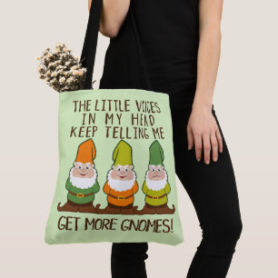 Bolso De Tela Las voces de Littles consiguen más gnomos