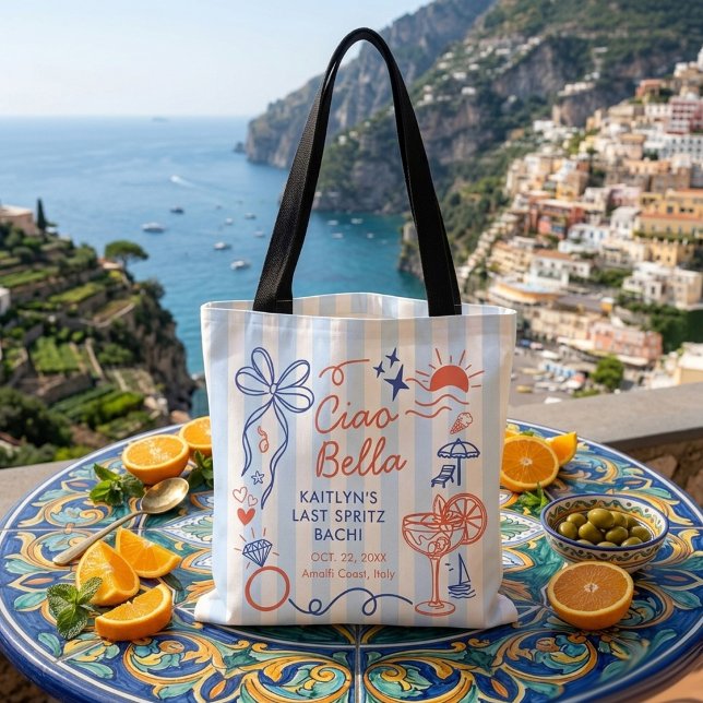 Bolso De Tela Last Spritz Amalfi Coast Bachelorette Party (Subido por el creador)