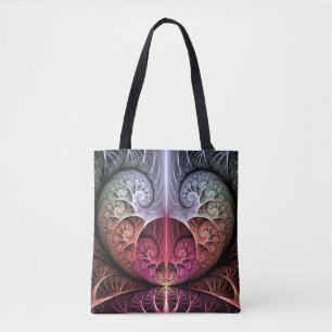 Bolso De Tela Latido, Arte fractal de fantasía surrealista abstr