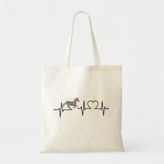 Bolso De Tela latido del corazón del caballo