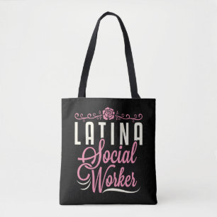 Bolso De Tela Latina Social Worker