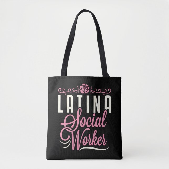 Bolso De Tela Latina Social Worker (Anverso)