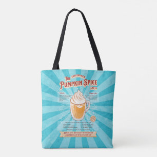 Bolso De Tela Latte de especias de calabaza veneciana - Poster d