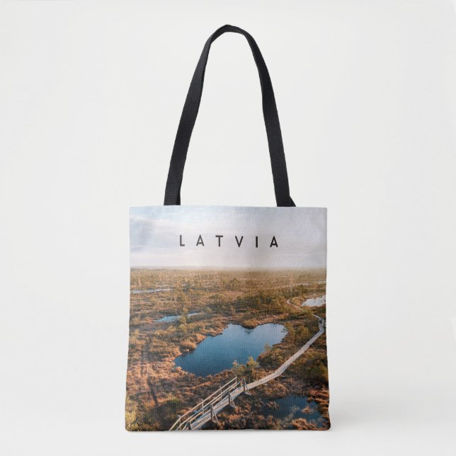 Bolso De Tela Latvia nature walk, travel souvenir (Anverso)