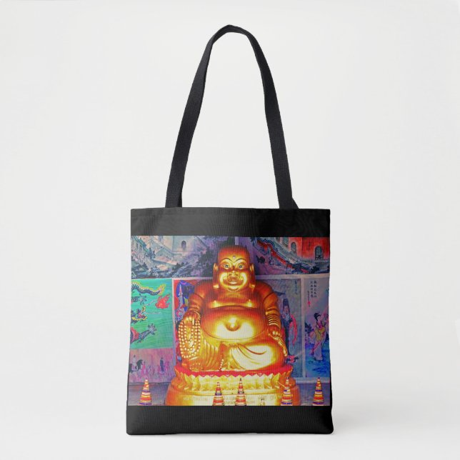 Bolso De Tela Laughing Buddha (Anverso)