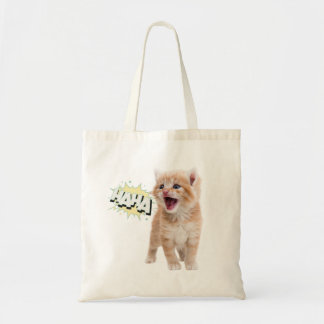 Bolso De Tela Laughing Kitten
