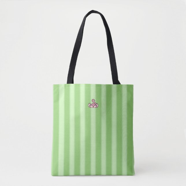 Bolso De Tela Laughing Monkey Shoulder (Anverso)
