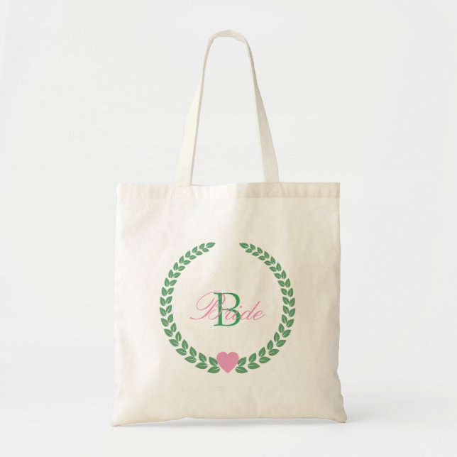 Bolso De Tela Laurel Wreath And Heart (Frente)
