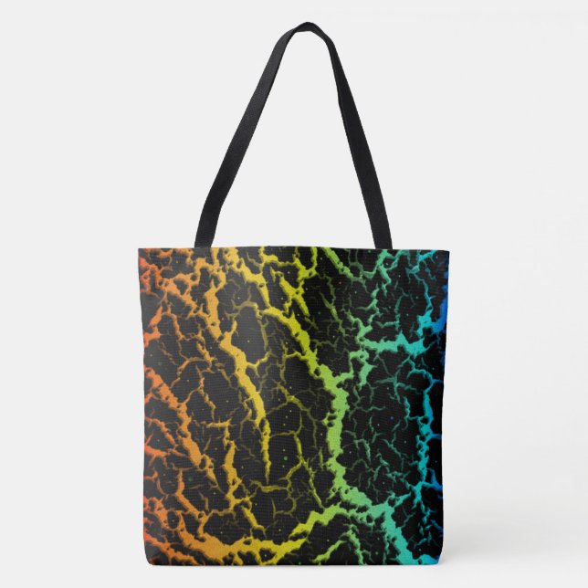 Bolso De Tela Lava espacial craqueada - ROYCB de calor (Anverso)