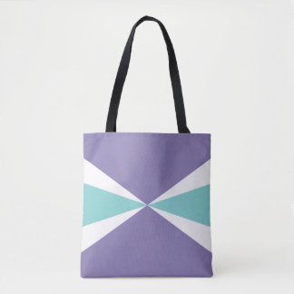 Bolso De Tela Lavalanda Púrpura Blanco Aqua Verde Teal Explosión