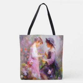 Bolso De Tela Lavanda
