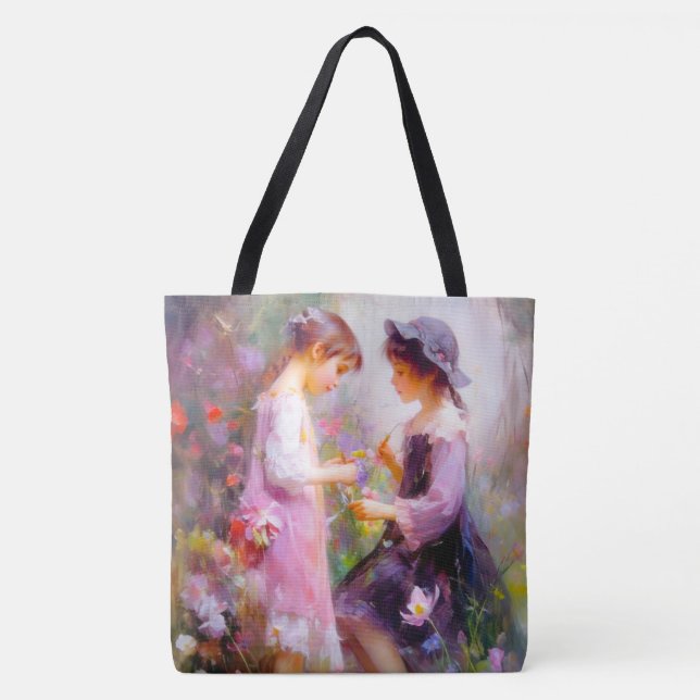 Bolso De Tela Lavanda (Anverso)