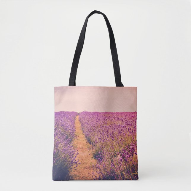 Bolso De Tela Lavanda (Anverso)