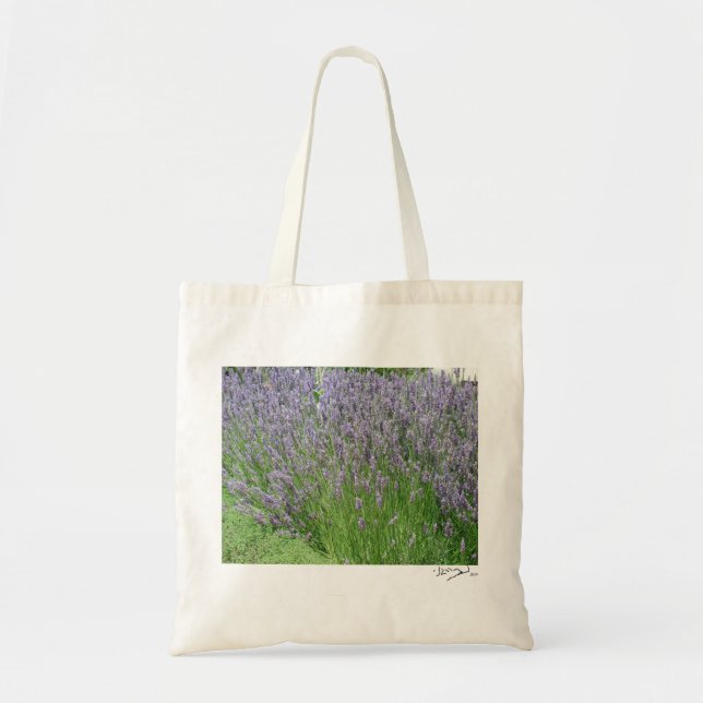 Bolso De Tela Lavanda (Frente)
