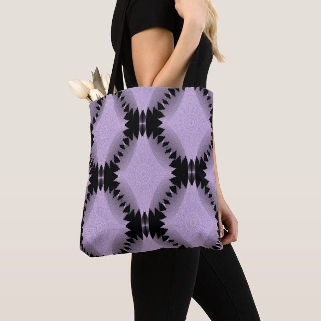 Bolso De Tela Lavanda animada...... (Detalle)