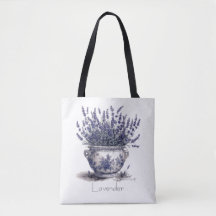 Lavanda en azul Delft, personalizable
