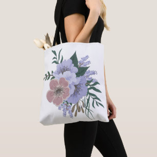 Bolso De Tela Lavanda encantadora en Bouquet