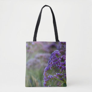 Bolso De Tela Lavanda junto al océano