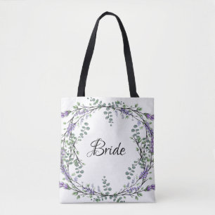 Bolso De Tela Lavanda y Eucalipto