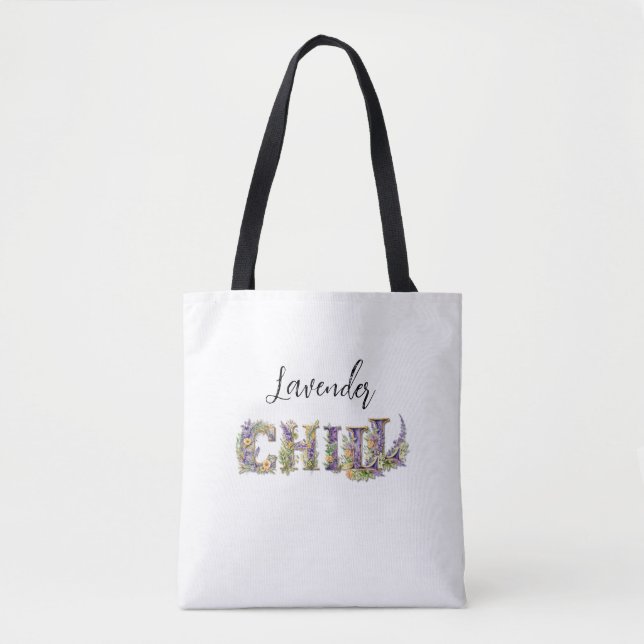 Bolso De Tela Lavender Chill (Anverso)