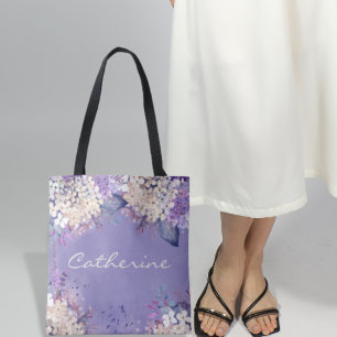 Bolso De Tela Lavender Floral Spring Wedding Bridesmaids Regalo