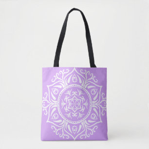 Bolso De Tela Lavender Mandala