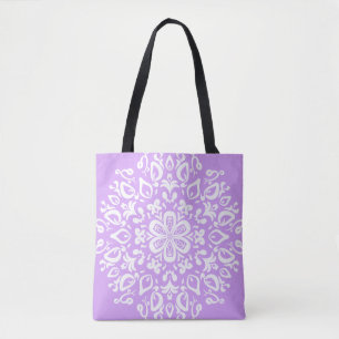 Bolso De Tela Lavender Mandala