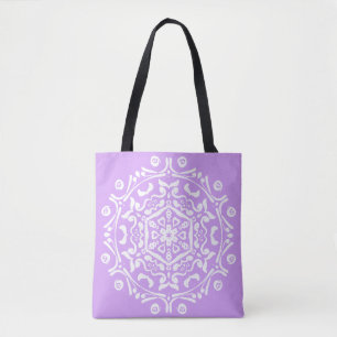 Bolso De Tela Lavender Mandala