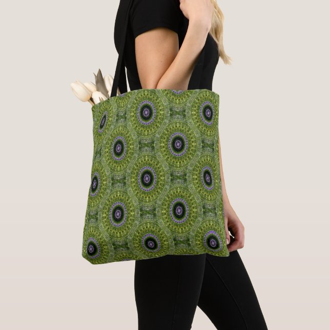 Bolso De Tela Lavender Mandala Garden......... (Detalle)