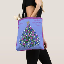 Lavishly On Blue Purple Pink White Christmas Tree