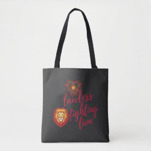 Bolso De Tela Lawless fighting lion