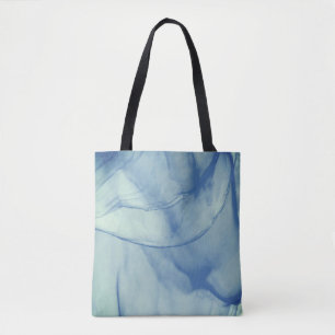 Bolso De Tela Layered Aqua