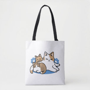 Bolso De Tela Laze Furr Days - Diseño de gatos perezosos