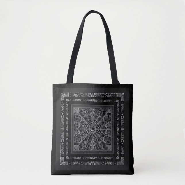 Bolso De Tela Lazo cerámico Negro (Anverso)