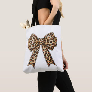 Bolso De Tela Lazo Coqueto Sublimación Leopardo Guepardo