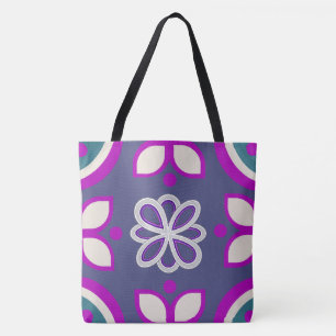 Bolso De Tela Lazo de Loto Lavanda