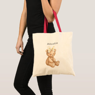 Bolso De Tela Lazo de oso de peluche adorable