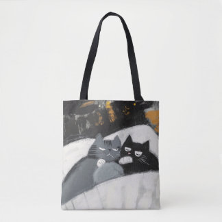 Bolso De Tela Lazy Day Cats Tote Bag