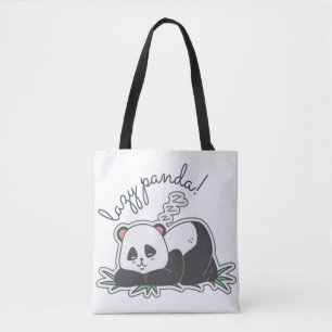 Bolso De Tela Lazy Panda