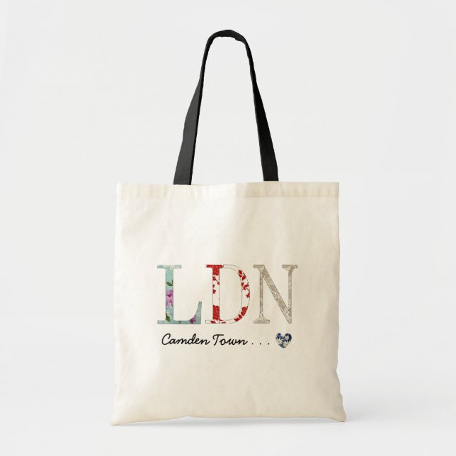 Bolso De Tela LDN: Ciudad de Camden (Frente)