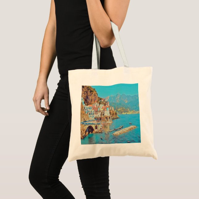 Bolso De Tela ldp ATRANI.- Costa Amalfitana - (Anverso (producto))