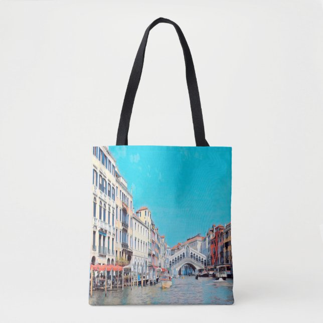 Bolso De Tela ldp VENICE - Gran Canal - Playa Rialto - (Anverso)