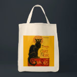 Bolso De Tela Le Chat Noir El Gato Negro<br><div class="desc">El Théophile Alexandre Steinlen Le Chat Noir Le Chat Noir era un establecimiento de entretenimiento del siglo XIX, situado en el bohemio distrito de Montmartre de París. El ilustracion Art Nouveau poster de Théophile Steinlen de 1896 es un anuncio publicitario de un tour a otras ciudades de la compañía de...</div>